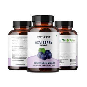 100% naturel Acai Berry extrait Capsules meilleure qualité supplément à base de plantes en gros bouteille emballage - Product Image 1