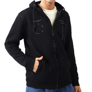 เสื้อฮู้ดผู้ชายแบบมีซิป, เสื้อฮู้ดผ้าฝ้าย100% พอดีตัวปกติ - Product Image 1