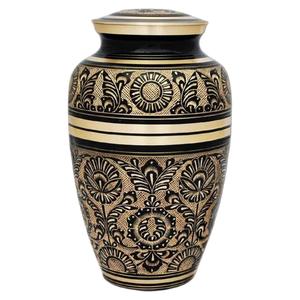 Urnas de cremación para adultos de latón de alta calidad con diseño de flor grabada, Peltre y urnas funerarias de Metal con acabado de Color rosa - Product Image 5