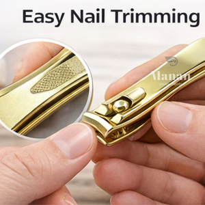 Coupe-ongles professionnel en acier inoxydable doré, lame tranchante, ouverture large, pour manucure et pédicure - Product Image 6