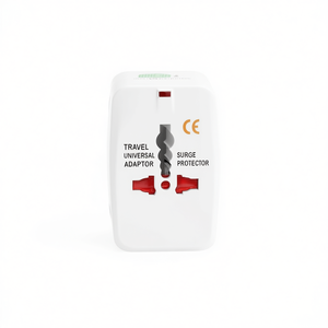 All-in-1 World Universal Travel <b>Adapter</b> EU AU <b>UK</b> US Plug Bianco - Product Image 2