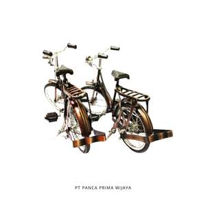 Mini Vintage de alta calidad de 28cm para juego de bicicleta, modelo de hombre y mujer de Metal pulido para decoración del hogar - Product Image 6