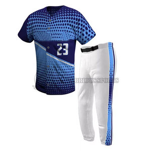 Custom Logo Cotton Breathable Plus Size <b>Baseball</b> Uniform Set for Men OEM Sportswear - Product Image 5