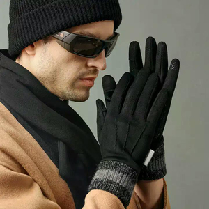 Mitaines tricotées en laine douce d'hiver de bonne qualité Gants d'hiver chauds et confortables pour temps froid avec logo personnalisé - Product Image 5