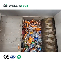 Déchiqueteur de haute qualité à un seul arbre pour blocs de plastique, cartons et canettes en aluminium