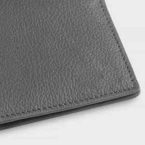 Portefeuille en cuir véritable pour homme personnalisé populaire Protection contre le blocage RFID Doublure en polyester imperméable Fermeture à glissière Portefeuille en cuir pour homme - Product Image 2