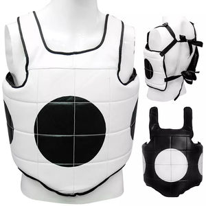 Protecteur de corps de boxe professionnel de haute qualité Protecteur de poitrine de karaté en cuir personnalisable avec logo pour karaté MMA - Product Image 5