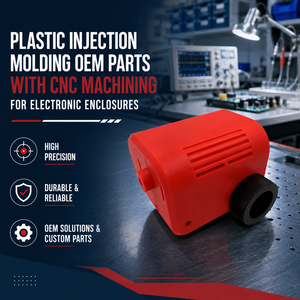 <b>Plastic</b> Injection Molding OEM Parts with CNC Machining for Electronic <b>Enclosures</b> - Product Image 3