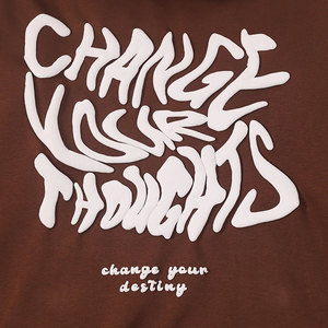 Sudadera con capucha con estampado de algodón/poliéster 100% de alta calidad para mujer, ropa de calle holgada con estampado de letras de Color sólido para invierno - Product Image 6