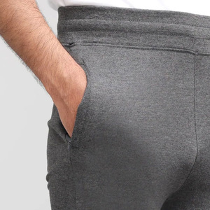 Slim fit hombres en blanco Jogger pantalones logotipo personalizado gris oscuro hombres pista Jogger personalizado hombres slimfit jogging pantalón bajo moq gimnasio chándal pantalón - Product Image 5