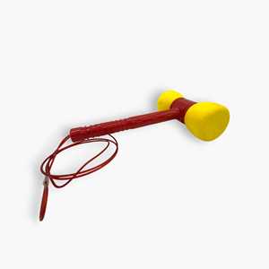 Livraison Gratuite Marteau d'Arcade en Plastique à Double Éponge avec Poignée Rouge et Tête Jaune, Cordon de 43 Pouces et Poids de 0,34 lb - Product Image 3