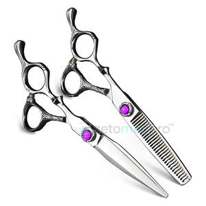 กรรไกรตัดผมและซอยผมสแตนเลสคุณภาพสูงสำหรับช่างทำผมมืออาชีพ - Product Image 3