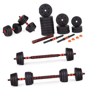 Stock Home Fitness Cheap Hot Sell 40kg 50kg Adjustable Cement <b>Dumbbells</b> Set - Product Image 2
