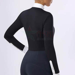 Camisa de Equitación Profesional para Mujer, Transpirable, Absorbente de Humedad, Impermeable, Cortavientos, de Spandex/Poliéster - Product Image 3