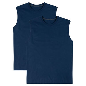 Excepcional transpirable 100% algodón 275 GSM logotipo personalizado camisetas sin mangas Vintage gimnasio lavado ácido camisetas sin mangas para hombres - Product Image 5