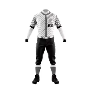 Ropa deportiva de estilo único superior, conjunto de uniforme de béisbol, uniforme de entrenamiento, camiseta de béisbol, conjuntos de pantalón, uniforme de béisbol - Product Image 1