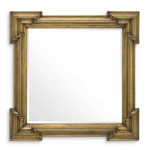 2024 Premium High-end Antique Brass <b>Mirror</b> Frame & Luxury Detailing Timeless Elegance for <b>Vintage</b>-themed Living Room Interiors - Product Image 3