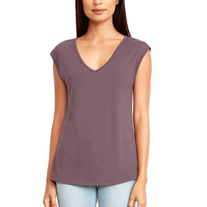 Femmes col rond noir sans manches mince t-shirt haut dames surdimensionné débardeur Fitness sport gilet décontracté blanc débardeur - Product Image 4