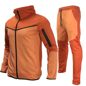 Vente en gros Vêtements de sport de fitness unisexe pour homme 2 pièces survêtement en polaire personnalisé pour homme Ensemble actif Vêtements de course - Product Image 3