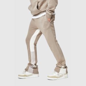 Pantalons de survêtement décontractés pour hommes en toile plate évasée avec 3D pour logo personnalisé Pantalons de jogging respirants imperméables - Product Image 5