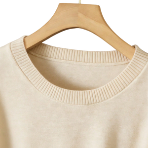 Pull en maille classique pour femme, col rond, manches longues, poignets côtelés, doux, décontracté, coupe régulière, chaud, pour le quotidien, tendance - Product Image 4