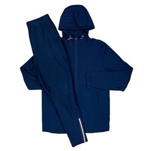 Ensemble coupe-vent imperméable léger unisexe, veste et pantalon respirants, parfait pour le jogging, la randonnée, la course à pied. - Product Image 1