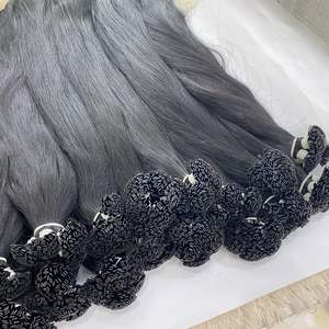 เครื่องทำผมมนุษย์บริสุทธิ์เรมี่ผมต่อคู่ปลายแบนเคราตินผมบลอนด์เวียดนามขนาด30นิ้ว - Product Image 6