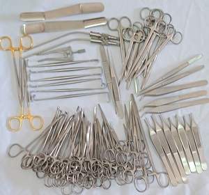 ชุดเครื่องมือผ่าตัดศัลยกรรมพลาสติก 72 ชิ้น ชุดอุปกรณ์สแตนเลสแบบใช้มือ ฆ่าเชื้อแล้ว สำหรับสัตว์เลี้ยง - Product Image 6