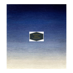 พรมขนแกะ NZ แบบกำหนดเอง Ombre สีครีมน้ำเงินเข้มสีรุ้งทนทานมากมีการจราจรหนาแน่นพรมถักมือพรมสำหรับโรงแรมบ้านวิลล่า - Product Image 1