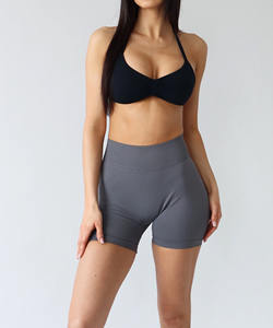 Custom Logo Compression <b>Shorts</b> <b>for</b> <b>Women</b> Seamless Training Gear Moisture Wicking Quick Dry Fabric Bulk <b>Yoga</b> <b>Shorts</b> Manufacturer - Product Image 4
