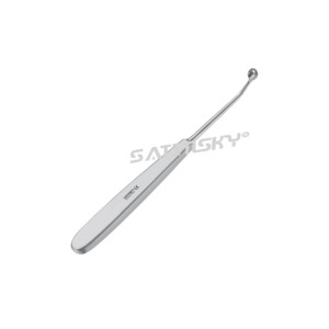 Curette osseuse Volkmann 17 cm, instruments dentaires manuels en acier inoxydable, certifiés CE, poignée ergonomique, classe III - Product Image 4