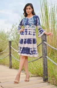 Maxivestido largo de manga tres cuartos de la mejor calidad, venta al por mayor, precio bajo, talla grande, largo hasta el suelo, bordado, festivo natural - Product Image 6