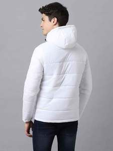 Wholesale Zipper Casual Style Lightweight <b>white</b> Puffer <b>Jackets</b> men's Hooded <b>jackets</b> for men's - Product Image 2