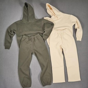 Ensemble survêtement et sweat à capuche avec logo personnalisé imprimé bouffant personnalisé de haute qualité 2025 surdimensionné coton tissu unisexe sweat à capuche pantalon survêtements - Product Image 1