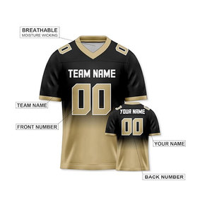 Maillot de football américain de grande taille aux couleurs claires, fabriqué avec la meilleure qualité, à prix abordable, maillot de football américain - Product Image 2