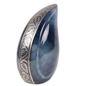 Urnas de cremación de gota de lágrima, urnas de cremación artesanales personalizadas, suministros funerarios de alta calidad, recuerdo de cremación - Product Image 1