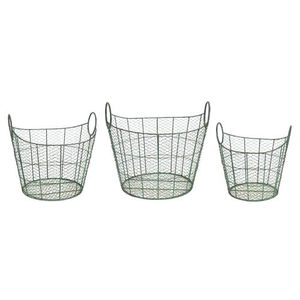 Metal Iron <b>Wire</b> <b>Baskets</b> Set of 3 Manufacture - Product Image 3