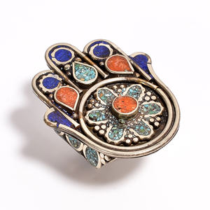 Bague turquoise tibétaine femmes et filles mode bijoux tibétains grossiste fournisseurs et fabricant - Product Image 3