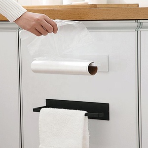 <span class=keywords><strong>Porte</strong></span>-serviettes en papier kraft, organisateur de rangement de cuisine, <span class=keywords><strong>porte</strong></span>-serviettes mural, étagère d'armoire auto-adhésive - Product Image 3