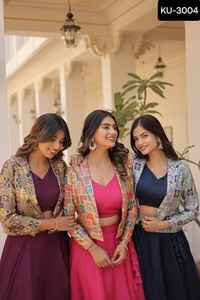 Secuencia tradicional india con bordado Trabajo Ocasión DE BODA Lehenga Choli con precio al por mayor Ropa india para mujer - Product Image 5