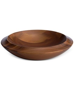 Bol de service en bois et métal, fait main et écologique Bol à mélanger élégant pour soupe et salade de fruits avec design personnalisé pour les fêtes de mariage - Product Image 5