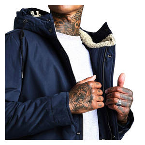 Fashion OEM Custom Men Parka Jackets Wholesale Blank Utility Hooded Parkas Cotton <b>Padded</b> Jacket - Product Image 6