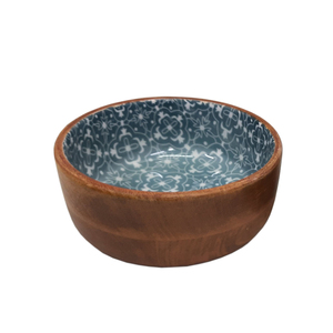 Nouveau design bol à fruits décoratif de Noël en bois massif bol en bois écologique salade de forme ronde en bois d'acacia avec logo personnalisé - Product Image 3