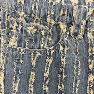 Wholesale Custom Baggy <b>Men</b> <b>Jeans</b> Shorts Vintage Splicing Faded Streetwear Cropped Oversize Distressed Denim Shorts <b>for</b> <b>Men</b> - Product Image 5