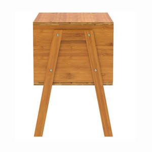 2pcs Scandinavian Style <b>Bamboo</b> Stackable End <b>Tables</b> for Home Furniture Tea and Living Room Use Glass <b>Side</b> <b>Tables</b> - Product Image 3