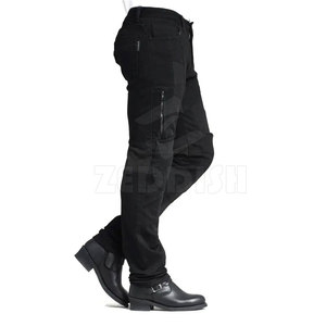 Jeans de Mezclilla Sólidos y Transpirables para Hombre con Rodillas Reforzadas y Múltiples Bolsillos para Senderismo y Trabajo en Otoño/Primavera/Verano - Product Image 5