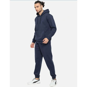 Bas prix hiver à capuche décontracté solide hommes survêtements pour activités de plein air et Fitness 100% coton commandes en gros et au détail - Product Image 3