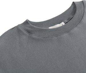 Top corto de lana personalizado para mujer, sudadera de manga larga, Sudadera de cuello redondo recortada de Material de algodón 100% - Product Image 6