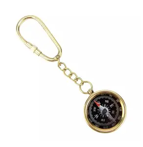 Compass Keychain Brass. Hot Selling High Quality Keychain Used for Bike/car Key Ring, Durable Made from Brass Metal