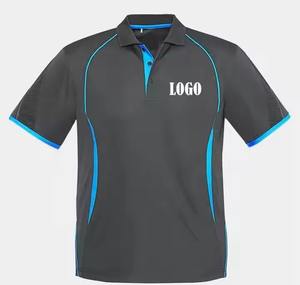 เสื้อโปโลผู้ชายแบบแห้งเร็วผ้าโพลีเอสเตอร์100% ออกแบบได้ตามต้องการเสื้อโปโลสำหรับใส่ทำงานชื่อโลโก้บริษัท - Product Image 3